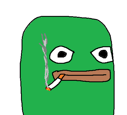 Smoking a cigarette