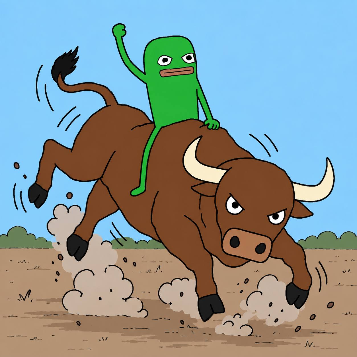 riding the bull